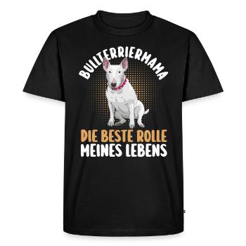 Dog Mom Bull TerrierMom Mom Bull Terrier - Men's Premium Organic T-Shirt - black - Front - Nico (187cm)
