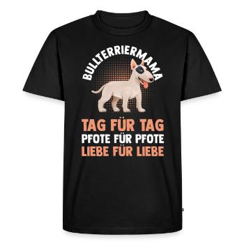 Dog Mom Bull TerrierMom Mom Bull Terrier - Men's Premium Organic T-Shirt - black - Front - Nico (187cm)