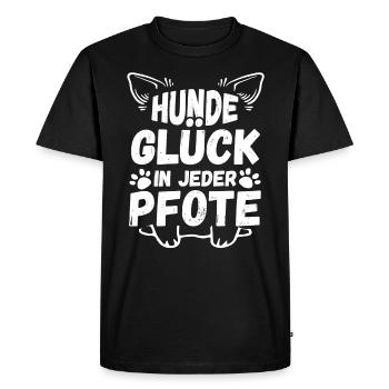 Chien Propriétaire De Chien Propriétaire De Chien Motif Chiens - T-shirt Premium bio Homme - noir - Devant - Nico (187cm)