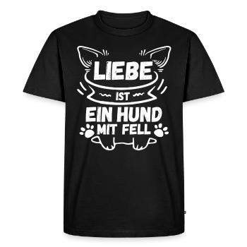 Chien Propriétaire De Chien Propriétaire De Chien Motif Chiens - T-shirt Premium bio Homme - noir - Devant - Nico (187cm)