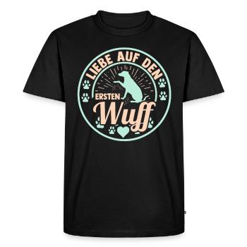 Chien Propriétaire De Chien Propriétaire De Chien Motif Chiens - T-shirt Premium bio Homme - noir - Devant - Nico (187cm)