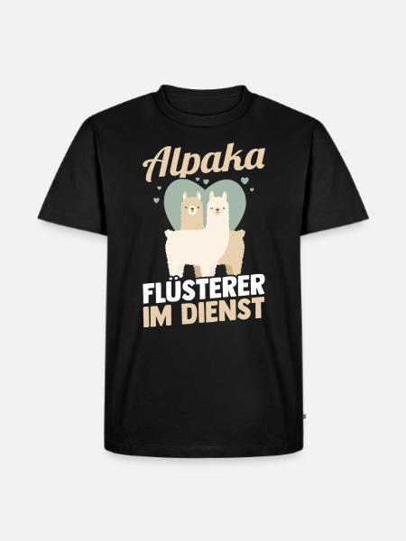 Alpaca Whisperer - Men's Premium Organic T-Shirt - black