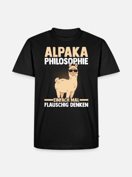 Alpaca - Men's Premium Organic T-Shirt - black