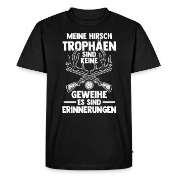 Hunting Hunting Deer Hunting Wild Boar Hunting Hunter - Men's Premium Organic T-Shirt - black - Front - Nico (187cm)