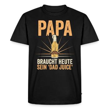 Dad Beer Father Father's Day - Men's Premium Organic T-Shirt - black - Front - Nico (187cm)