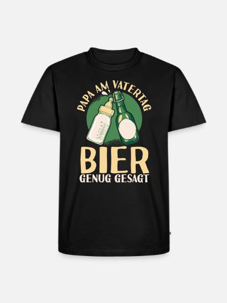Dad Beer Father Father's Day - Men's Premium Organic T-Shirt - black