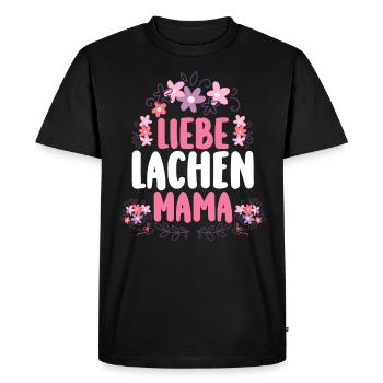 Maman Fête des mères Maman - T-shirt Premium bio Homme - noir - Devant - Nico (187cm)
