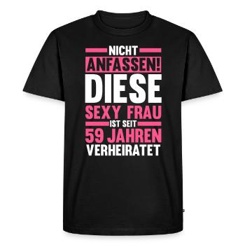 Marriage Tidal Wedding 59 Years Married Wedding - Men's Premium Organic T-Shirt - black - Front - Nico (187cm)