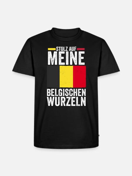 Belgian Belgian Belgium - Men's Premium Organic T-Shirt - black