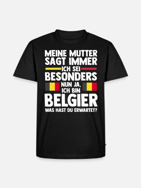 Belgian Belgian Belgium - Men's Premium Organic T-Shirt - black