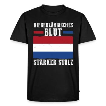 Netherlands Netherlands Holland - Men's Premium Organic T-Shirt - black - Front - Nico (187cm)