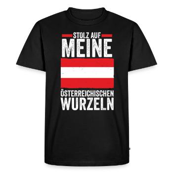 Autrichiens Autriche - T-shirt Premium bio Homme - noir - Devant - Nico (187cm)