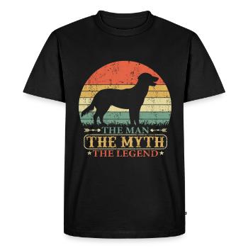 Canard de la Nouvelle-Écosse à péage Grand Retriever Papa Papa - T-shirt Premium bio Homme - noir - Devant - Nico (187cm)