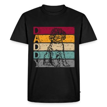 Lagotto Romagnolo dog daddy daddy master for him - Men's Premium Organic T-Shirt - black - Front - Nico (187cm)