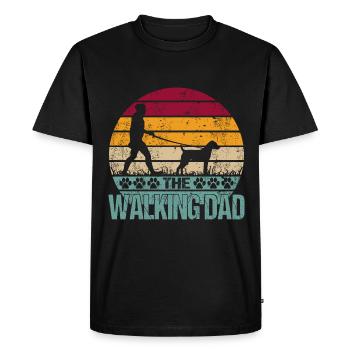 Patterdale Terrier Papa Papa Papa Maître Dictons - T-shirt Premium bio Homme - noir - Devant - Nico (187cm)