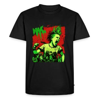 Punk forever punk rock - T-shirt Premium bio Homme - noir - Devant - Nico (187cm)