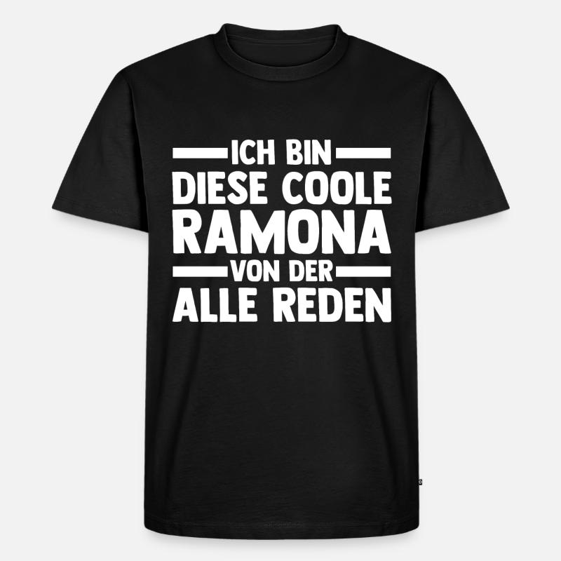Ramona - Männer Premium Bio T-Shirt - Schwarz