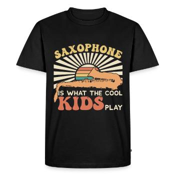 Accessoires pour saxophone - T-shirt Premium bio Homme - noir - Devant - Nico (187cm)