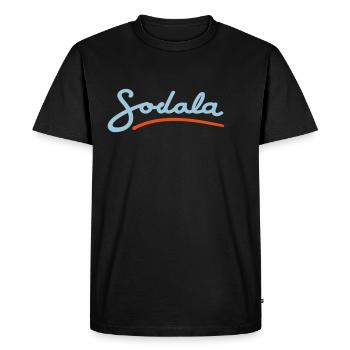 7169 Sodala - Men's Premium Organic T-Shirt - black - Front - Nico (187cm)