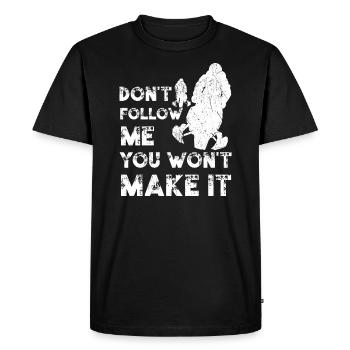 Motoneige, motoneige, moto neige - T-shirt Premium bio Homme - noir - Devant - Nico (187cm)