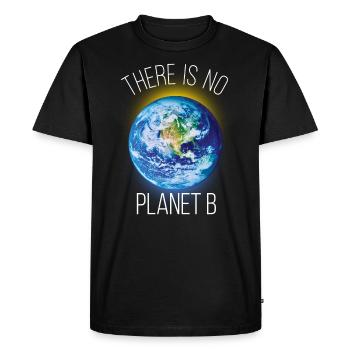 Il n'y a pas de planète B - Il n'y a pas de planète B. - T-shirt Premium bio Homme - noir - Devant - Nico (187cm)