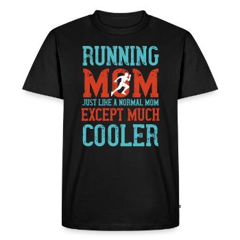 Course jogging course - T-shirt Premium bio Homme - noir - Devant - Nico (187cm)