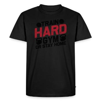 Training Fitness Sport - Men's Premium Organic T-Shirt - black - Front - Nico (187cm)
