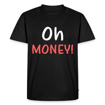 OH HONEY - Men's Premium Organic T-Shirt - black - Front - Nico (187cm)