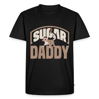 Sugar Glider Pet Sugar Daddy - Men's Premium Organic T-Shirt - black - Front - Nico (187cm)