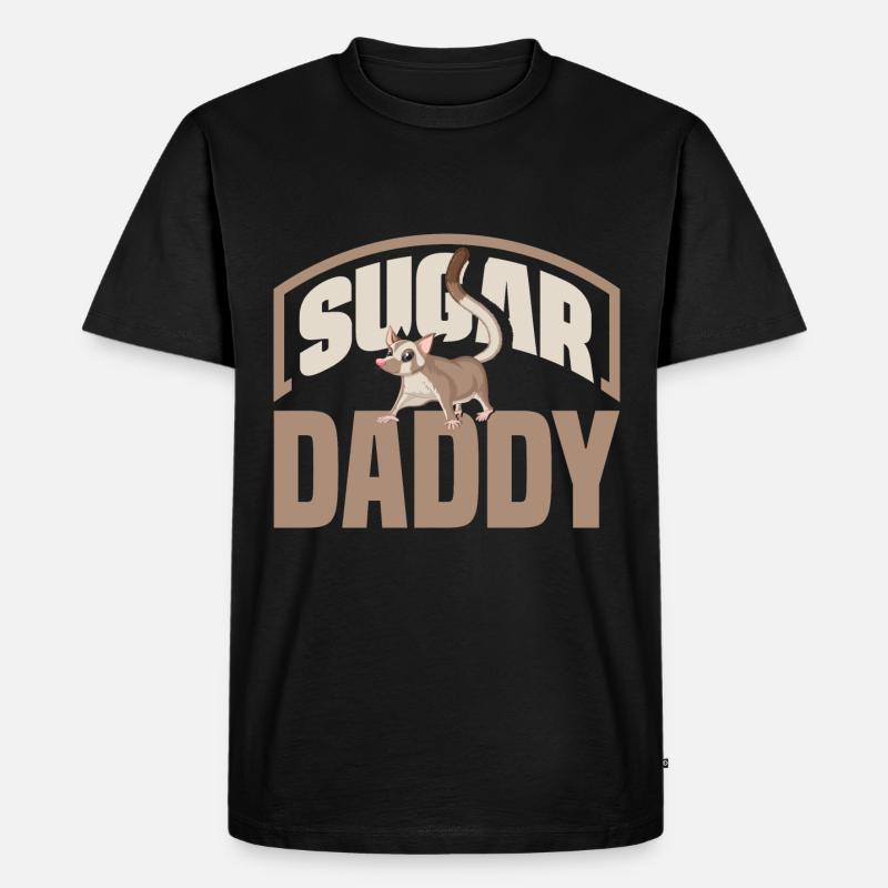 Sugar Glider Pet Sugar Daddy - Männer Premium Bio T-Shirt - Schwarz