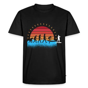 Evolution Stand Up Paddle - T-shirt Premium bio Homme - noir - Devant - Nico (187cm)