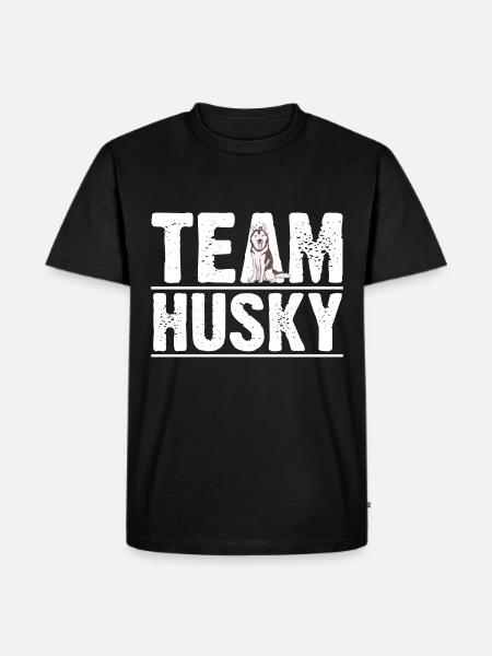Dog Husky - Men's Premium Organic T-Shirt - black