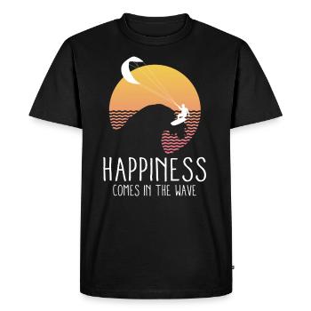 surfeur - T-shirt Premium bio Homme - noir - Devant - Nico (187cm)