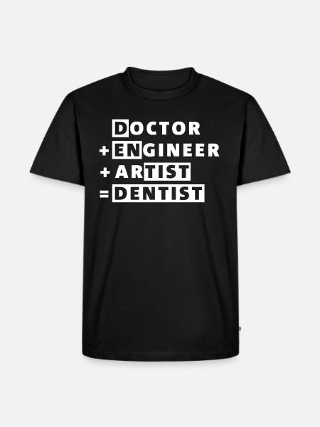 dentiste - T-shirt Premium bio Homme - noir