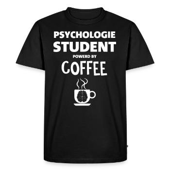 Psychology student - Men's Premium Organic T-Shirt - black - Front - Nico (187cm)