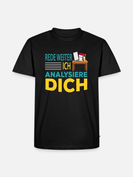 Psychologie Student - Männer Premium Bio T-Shirt - Schwarz
