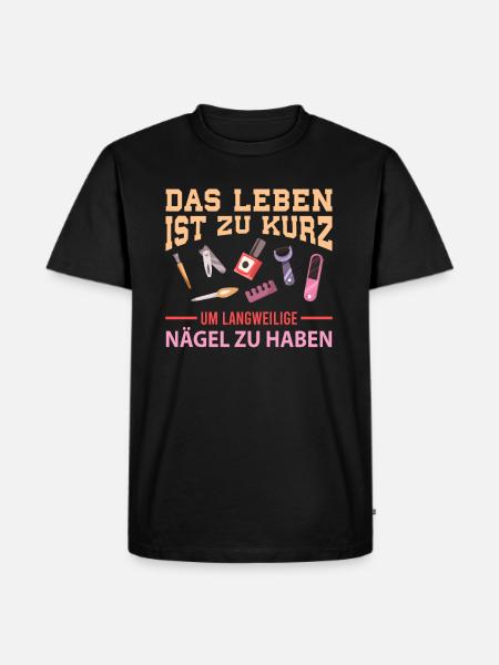 Never boring nails - Men's Premium Organic T-Shirt - black