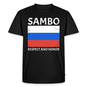 Lutte Sambo - T-shirt Premium bio Homme - noir - Devant - Nico (187cm)
