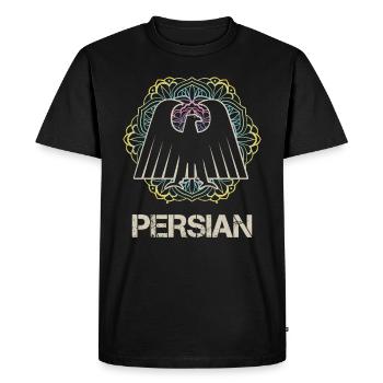 Perse - T-shirt Premium bio Homme - noir - Devant - Nico (187cm)