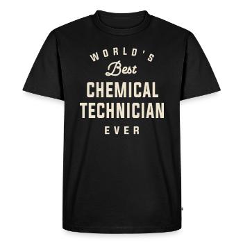World's Best Chemical Technician - Men's Premium Organic T-Shirt - black - Front - Nico (187cm)