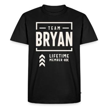 Team Bryan Lifetime Member Funny Name Bryan - Men's Premium Organic T-Shirt - black - Front - Nico (187cm)