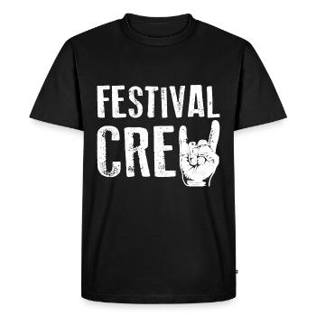 FESTIVAL CREW Party Music Célébration - T-shirt Premium bio Homme - noir - Devant - Nico (187cm)