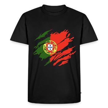 Portugal - T-shirt Premium bio Homme - noir - Devant - Nico (187cm)