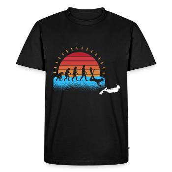 School Teacher Teacher - Men's Premium Organic T-Shirt - black - Front - Nico (187cm)