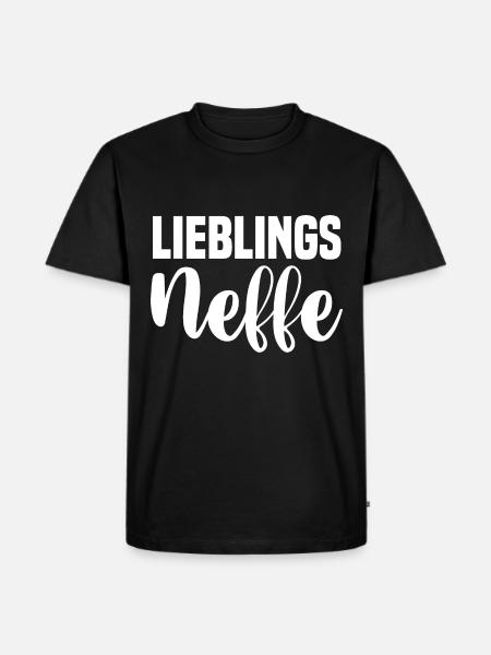 Neffe - Männer Premium Bio T-Shirt - Schwarz