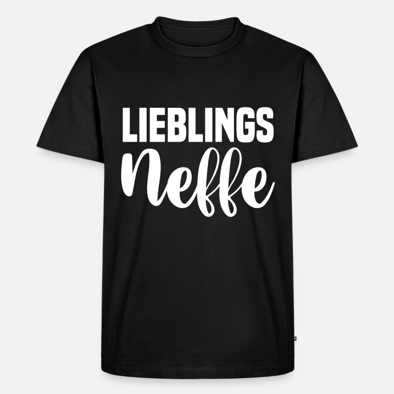 Neffe - Männer Premium Bio T-Shirt - Schwarz
