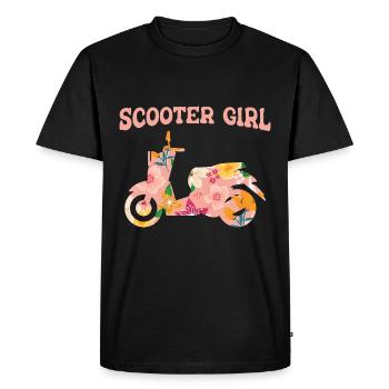 Scooter Cyclomoteur Cyclomoteur Scooter - T-shirt Premium bio Homme - noir - Devant - Nico (187cm)