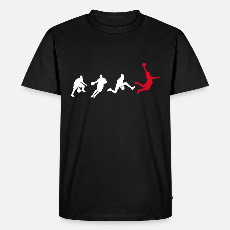 Basket-ball Basketteur Evolution Dunk - T-shirt Premium bio Homme - noir