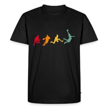 Basketball Basketball Player Evolution - Men's Premium Organic T-Shirt - black - Front - Nico (187cm)
