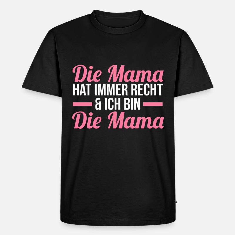Mutter Mama - Männer Premium Bio T-Shirt - Schwarz